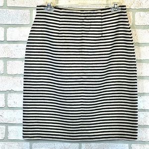 Fun black and white striped skirt